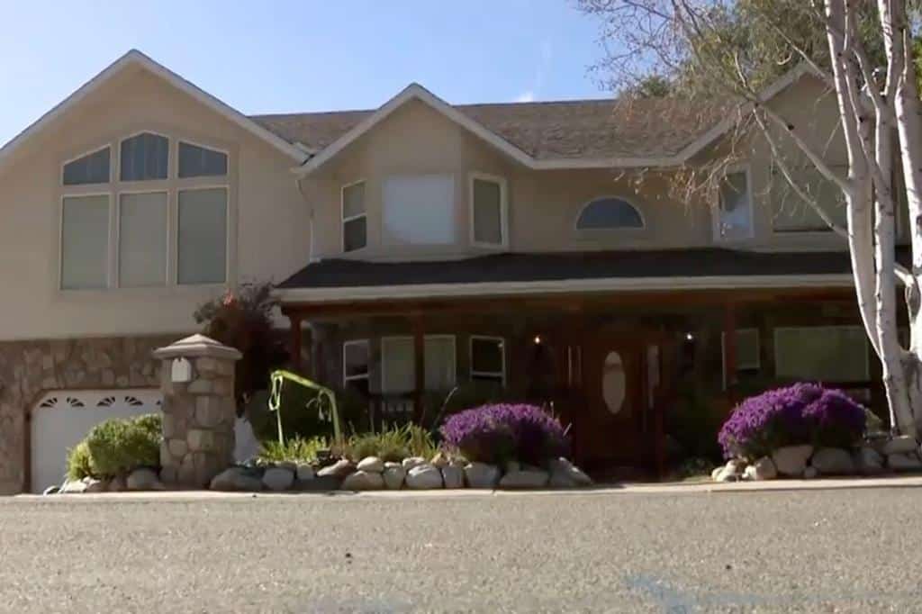 Matthew Johnson and Jennifer Gledhill's home: the scene where the alleged tragic shooting occurred.