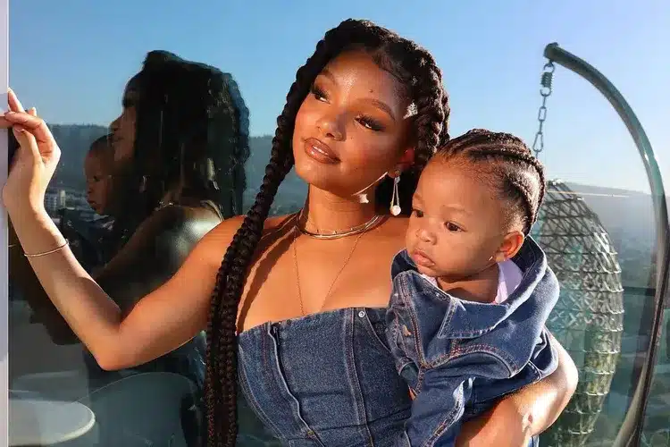 halle-bailey-son-halo-instagram-denim-0815244516-66fd66a86bc949f69845d705f600e2b1