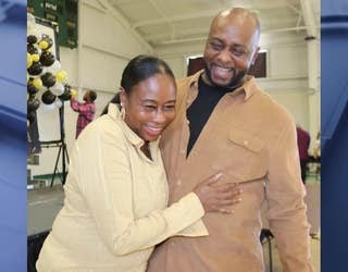 Nicole and her husband, a snapshot of happiness before the senseless violence that took her life and left her family heartbroken.