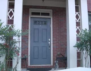 Picture is the front door of Nicole Clemons residence where her life was tragically ended but she was not the intended target