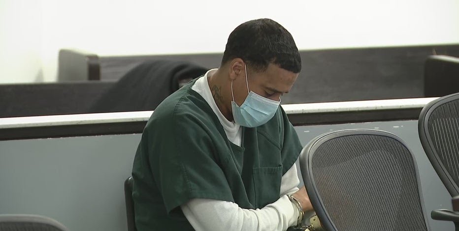 Jarvis Butts pictured during his preliminary hearing for the murder of Na'Ziyah Harris, who went missing in January 2024 after not returning home from school. Butts, 41, of Detroit, is accused of murdering the teen after allegedly impregnating her. He had a prior relationship with Na'Ziyah Harris's aunt, fathering five children with her. Authorities suspect Butts killed Na'Ziyah Harris to cover up the sexual assault. Butts has entered a not guilty plea.